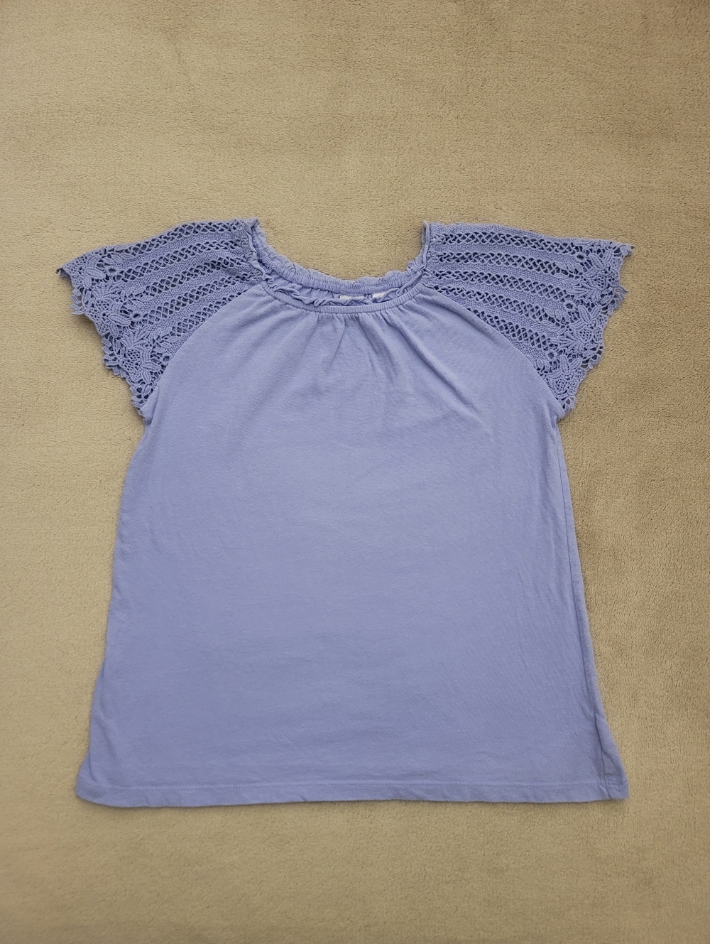 Gap Girl Purple Embroidered Sleeve Size 12